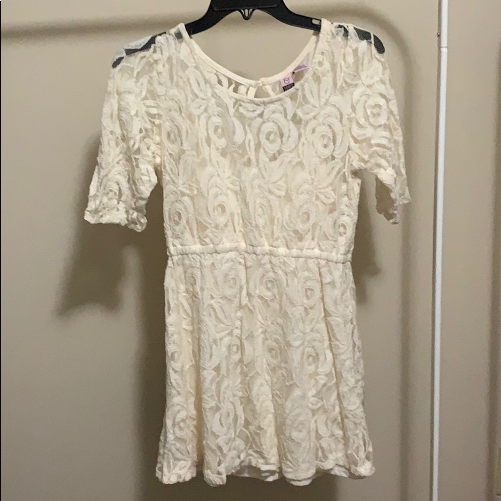 White lace dress